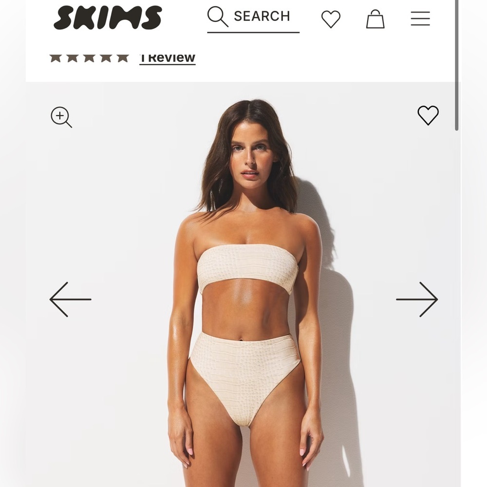 SKIMS Signature Swim High-Waisted Bikini Bottoms in size Small